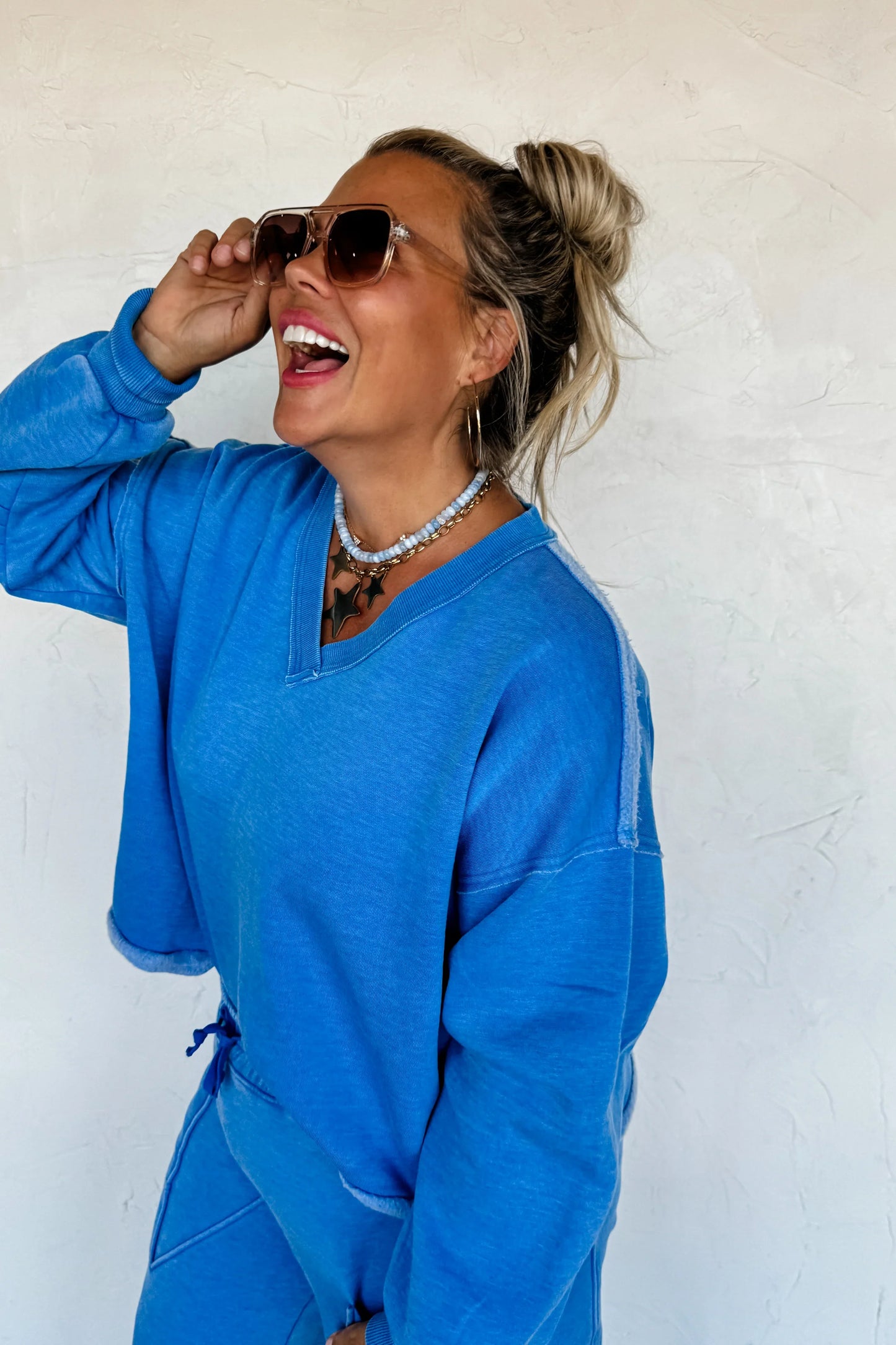 PREORDER: Faded Feels V-Neck Pullover