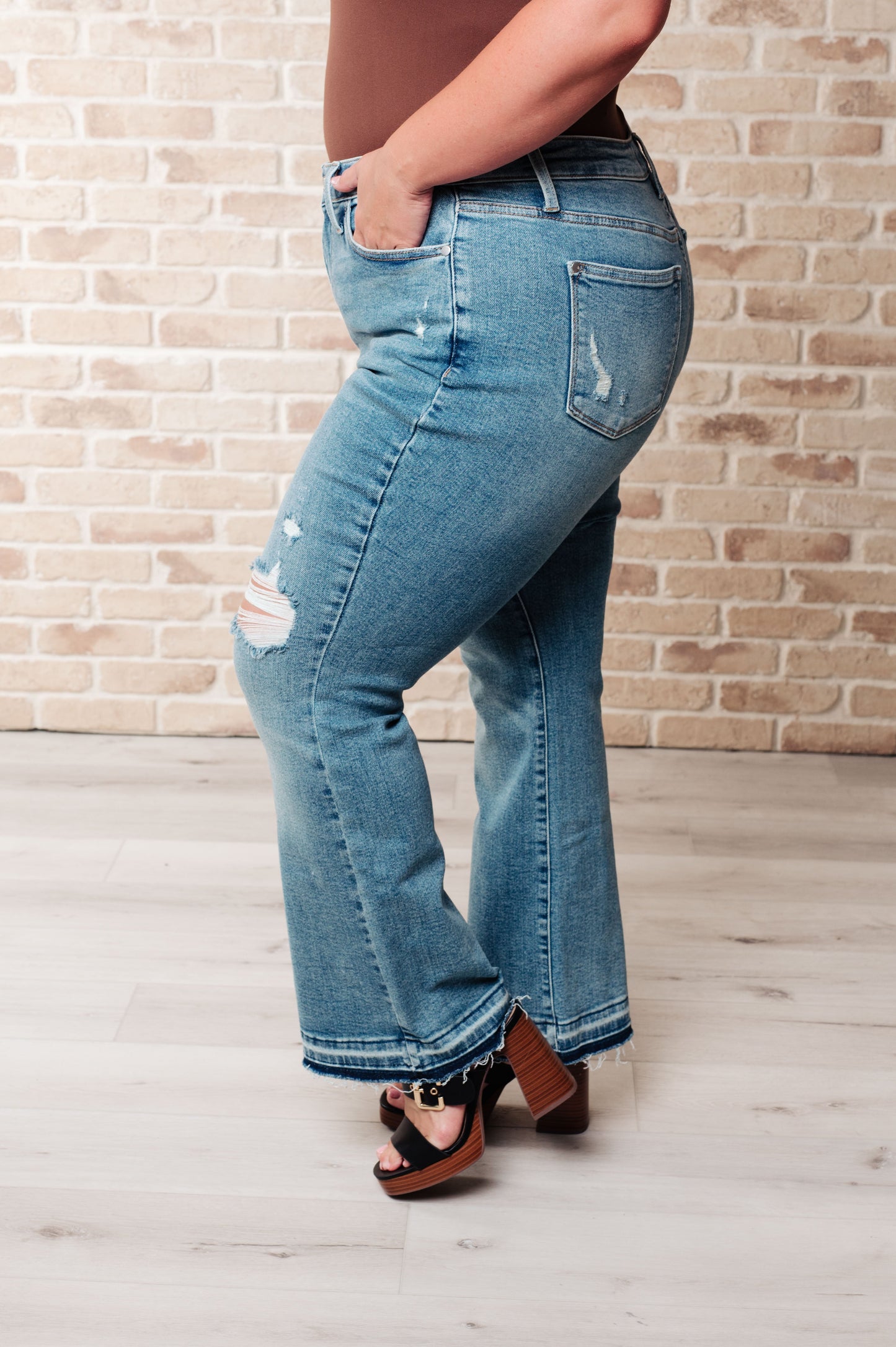 Isla Mid Rise Bootcut Jeans