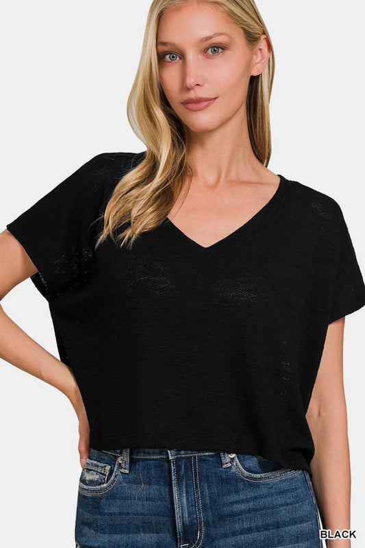 Amber Moon Basics: Heartbreakers Crop T-Shirt