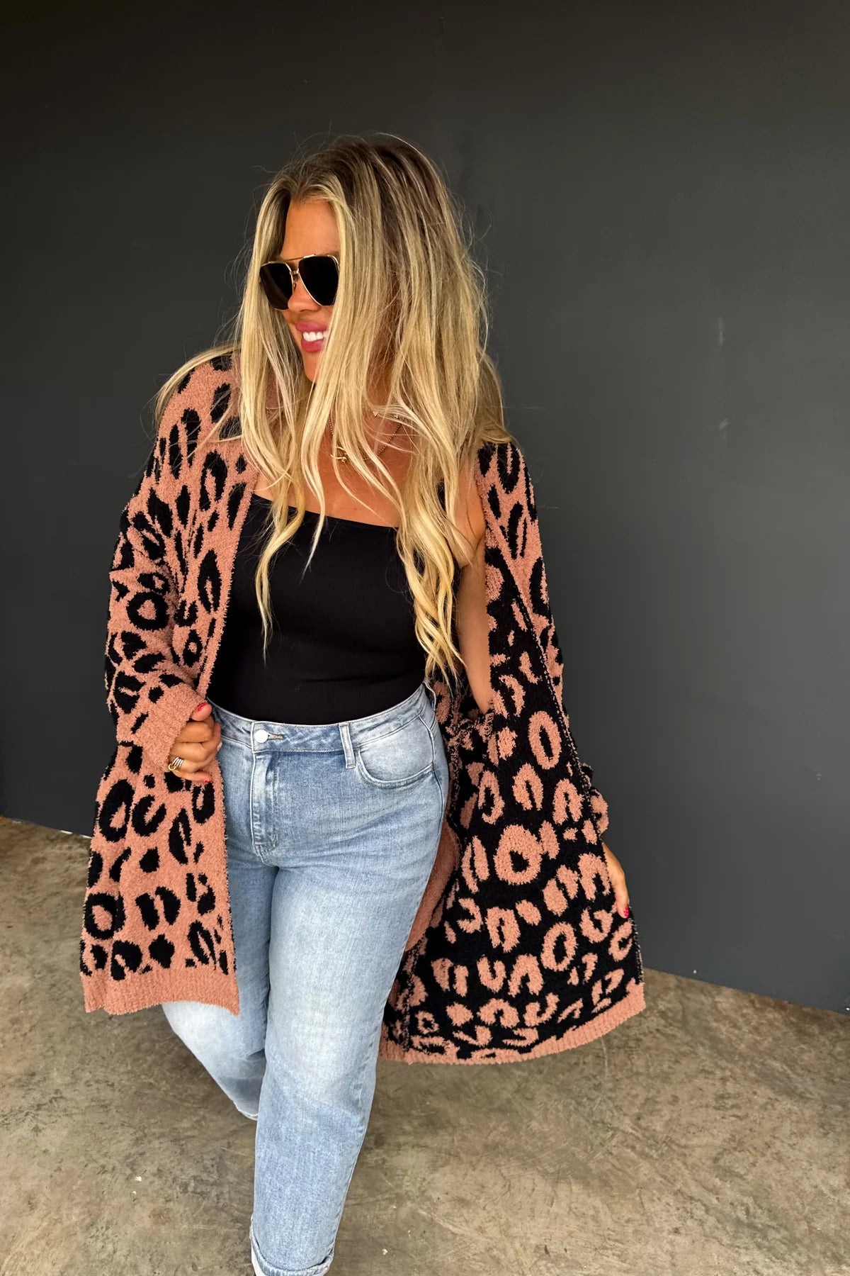 PREORDER: Leopard Cloud Reversible Cardigan