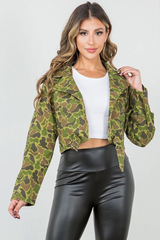 Cropped Camo Jacket