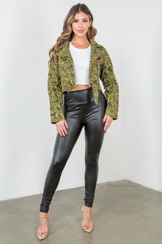 Cropped Camo Jacket