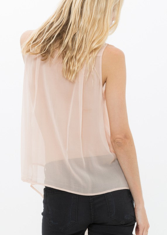 Silk Drape Blouse