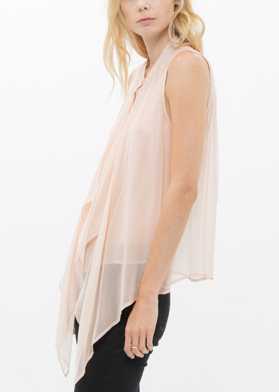 Silk Drape Blouse