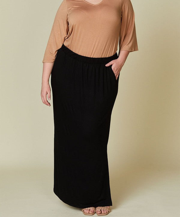 Plus - Organic Bamboo Maxi Skirt