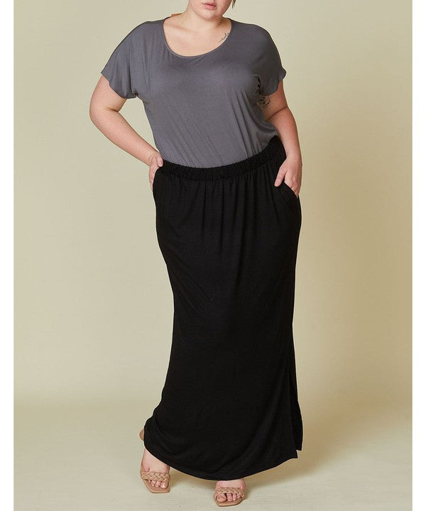 Plus - Organic Bamboo Maxi Skirt