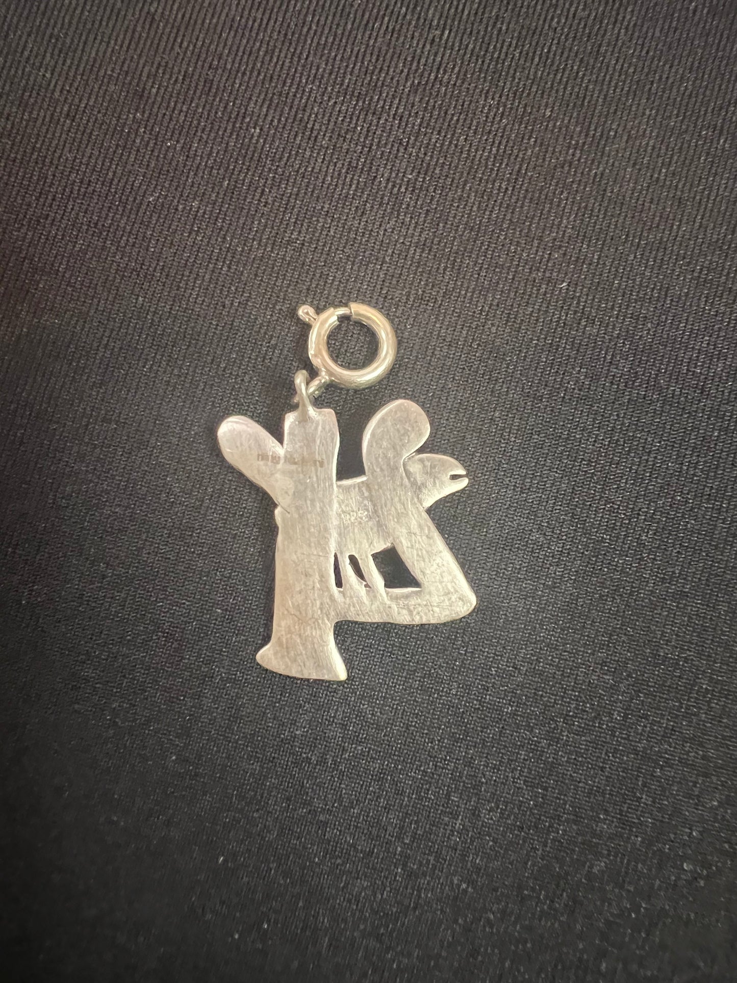 Southwestern Turquoise and Silver Bird Charm
