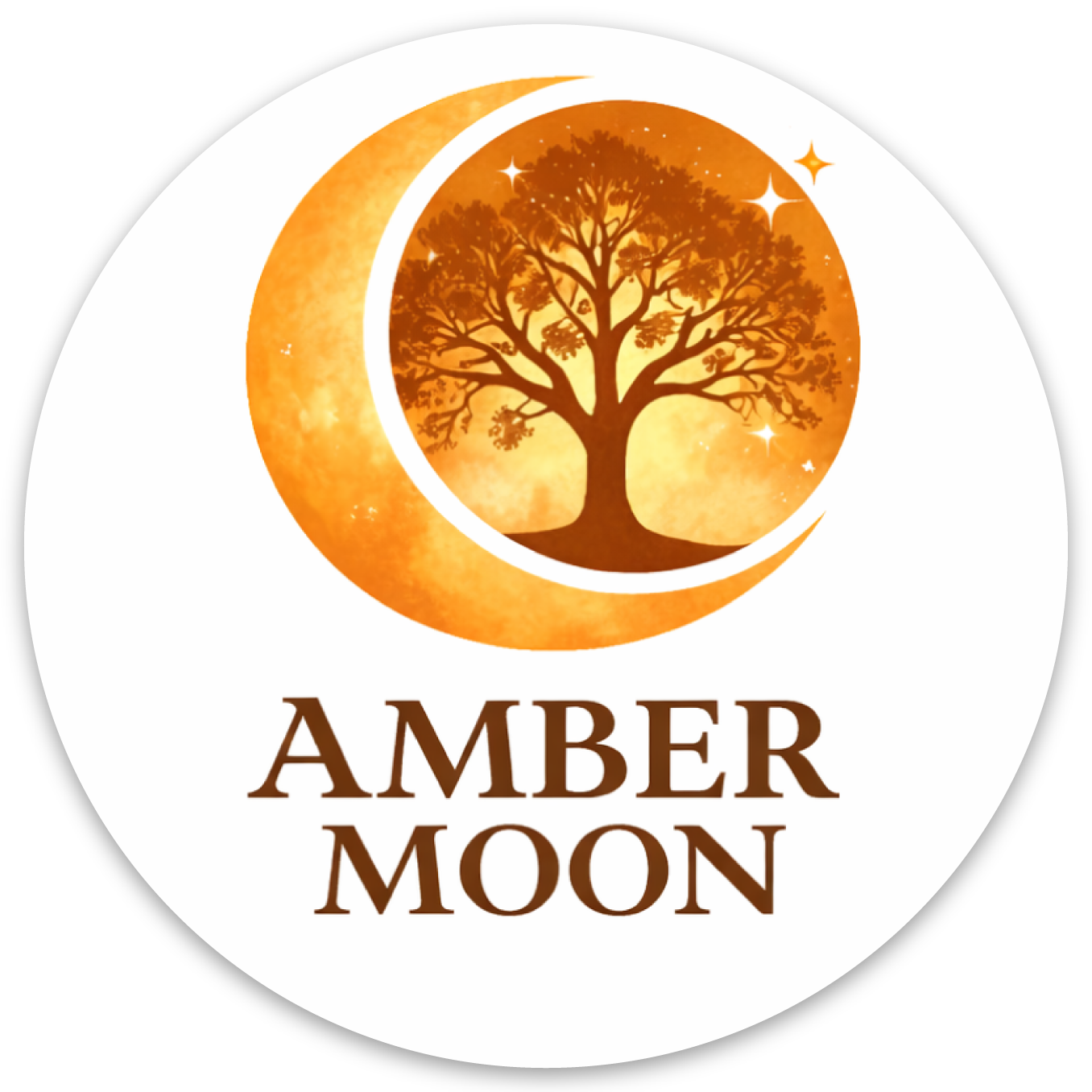 Amber Moon New Logo Sticker