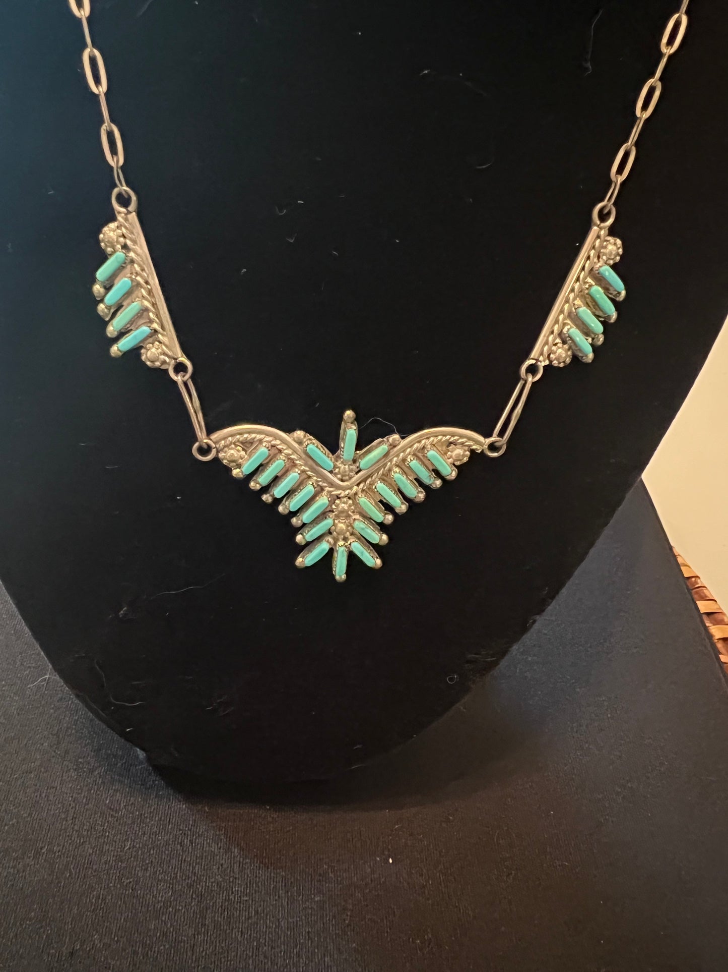 Vintage Zuni Turquoise Necklace