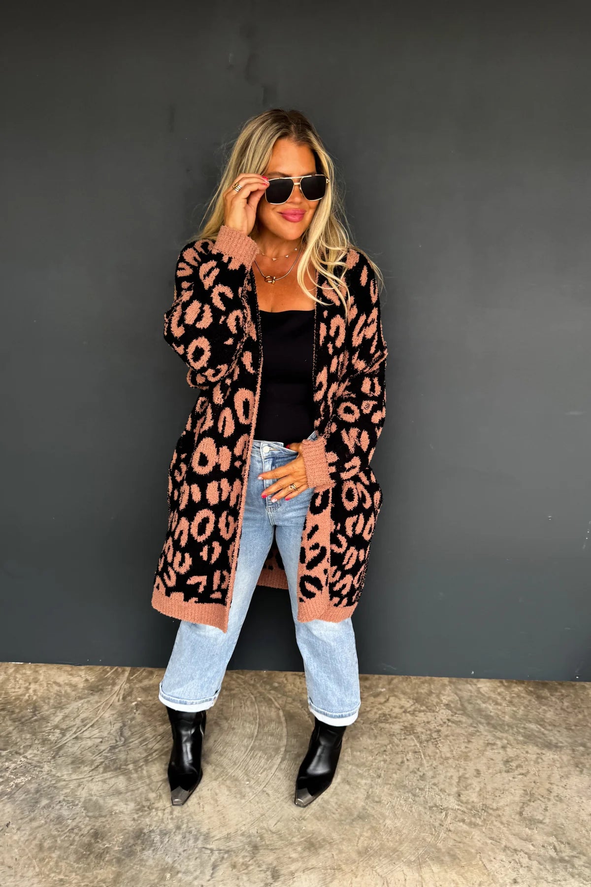 PREORDER: Leopard Cloud Reversible Cardigan