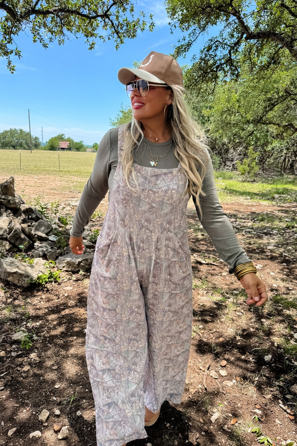 PREORDER: Camo Ribbed Overalls