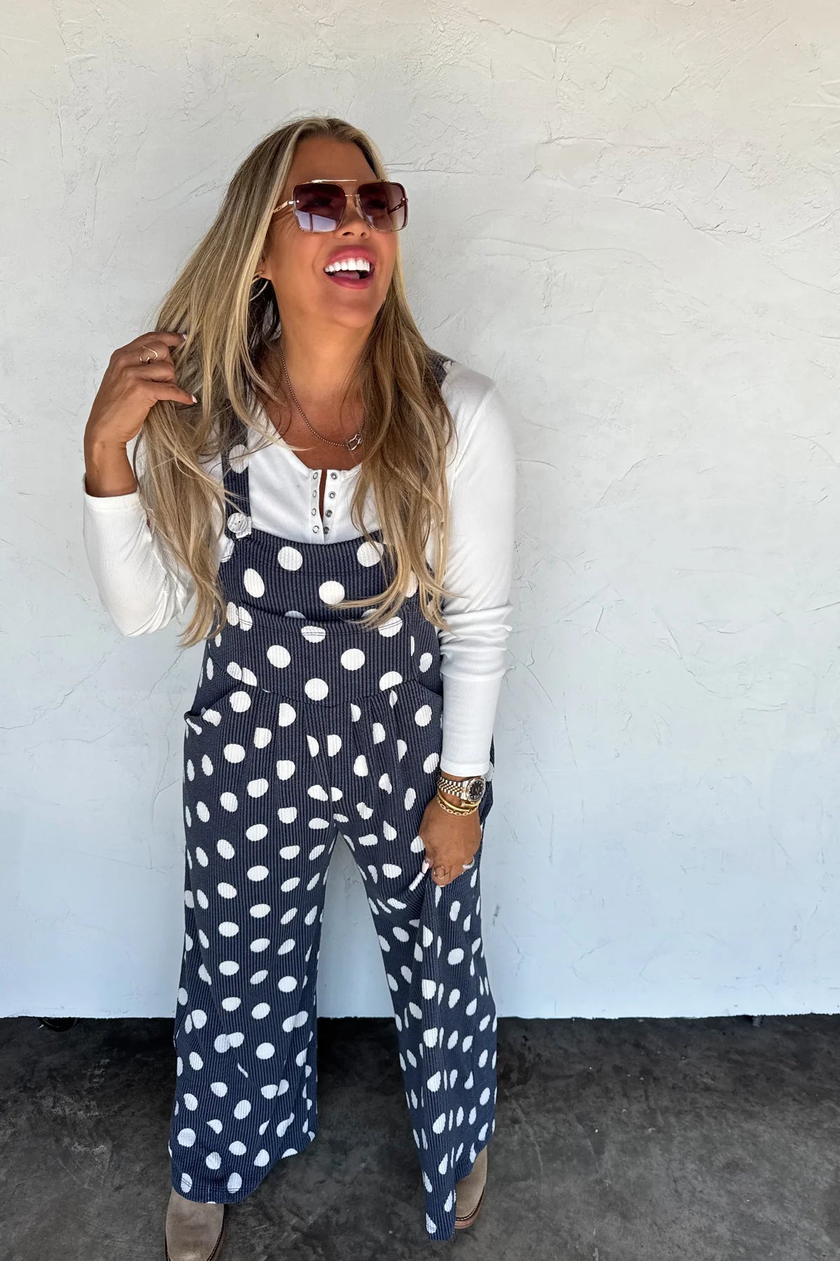 PREORDER: Polka Dot Overalls
