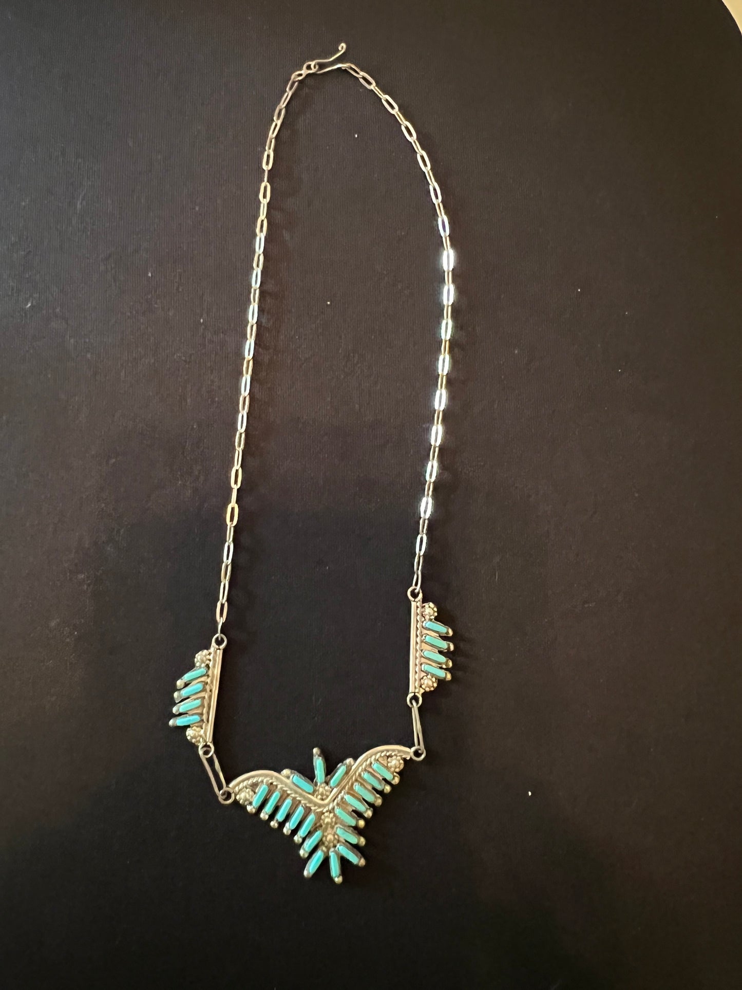 Vintage Zuni Turquoise Necklace