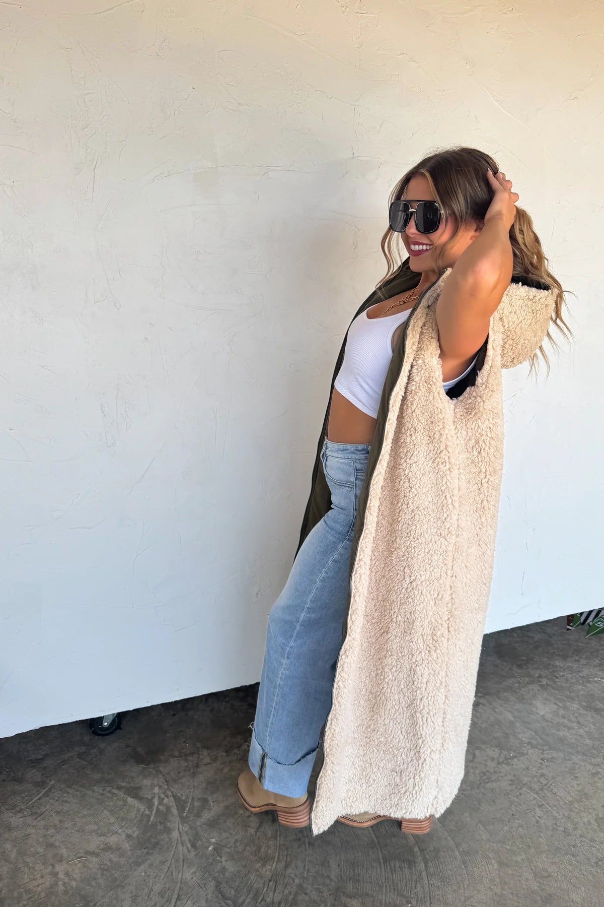 PREORDER: Reversible Sherpa Puffer Vest