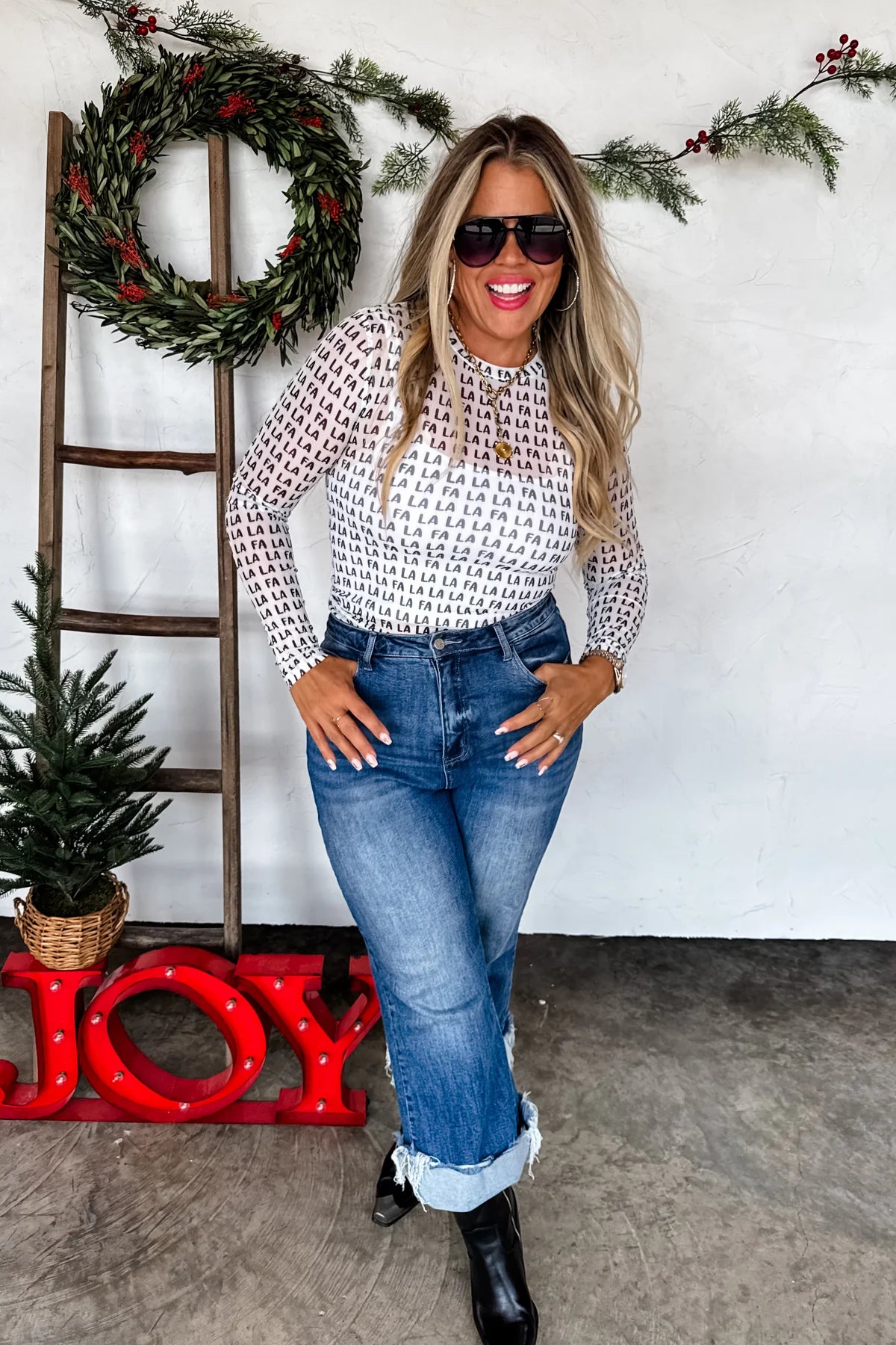 PREORDER: Christmas Dress It Up Mesh Tops
