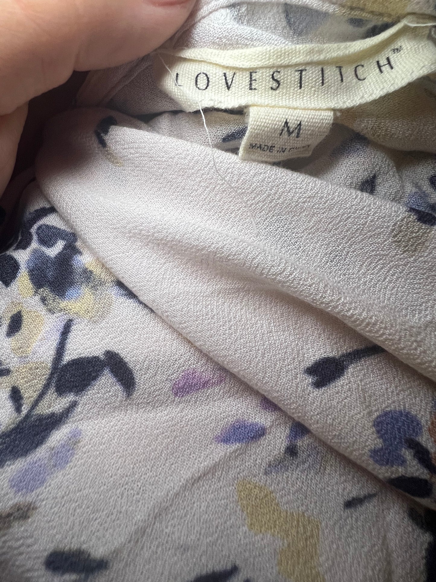 Amber Moon Revival: Love Stitch Tie Blouse