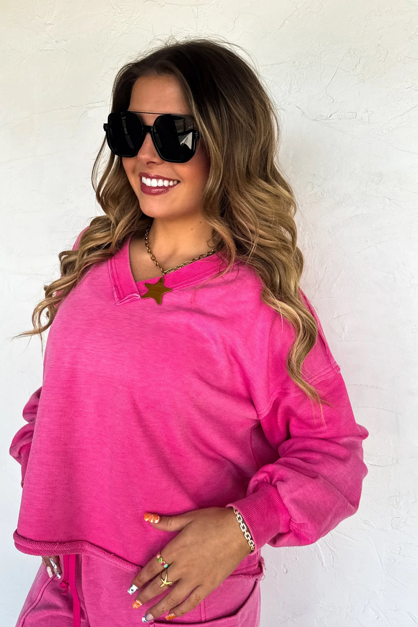 PREORDER: Faded Feels V-Neck Pullover