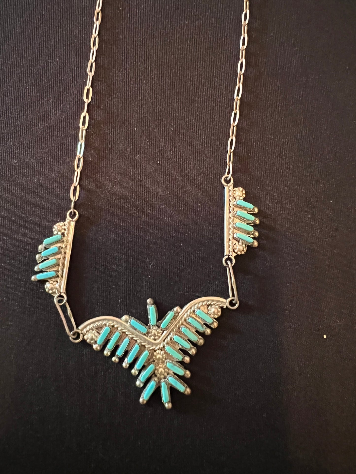 Vintage Zuni Turquoise Necklace