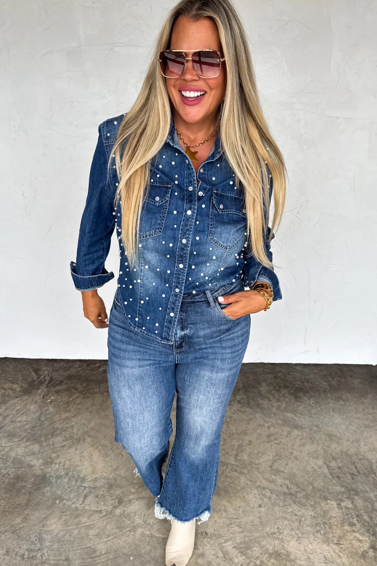 PREORDER: Dolly Denim Top