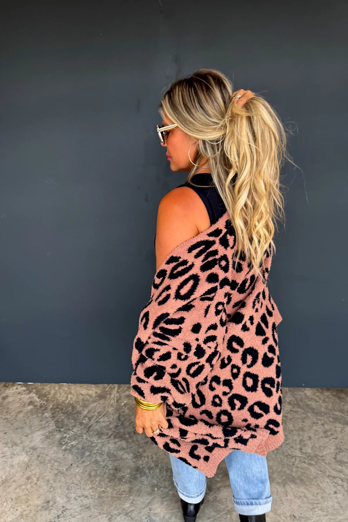 PREORDER: Leopard Cloud Reversible Cardigan