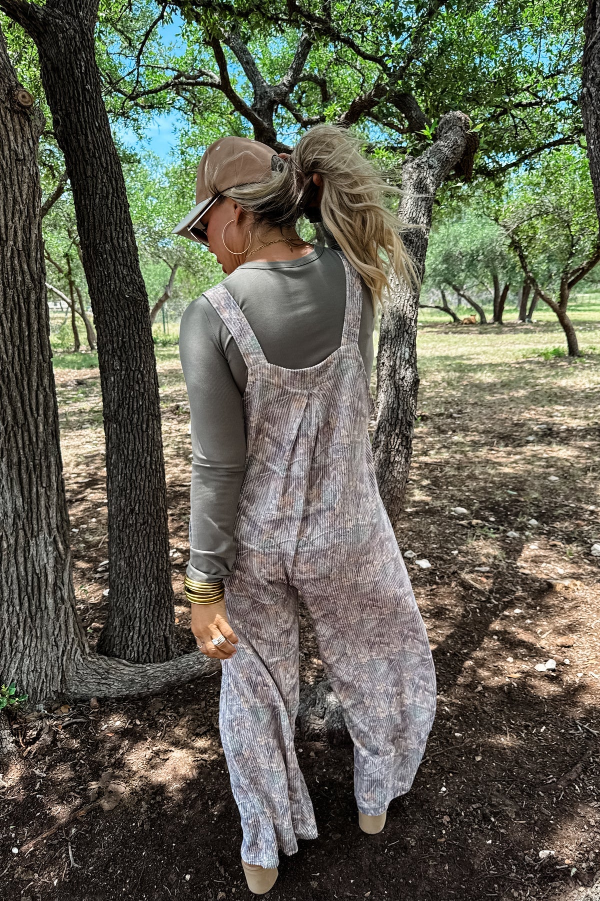 PREORDER: Camo Ribbed Overalls
