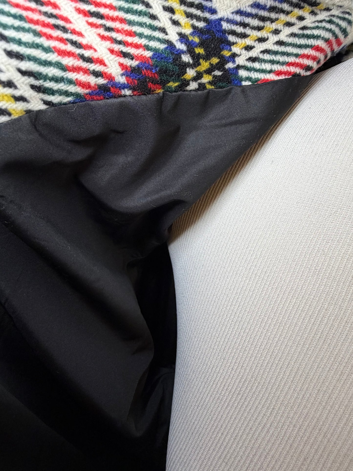 Amber Moon Revival: Oversized Red and White Shacket NWT