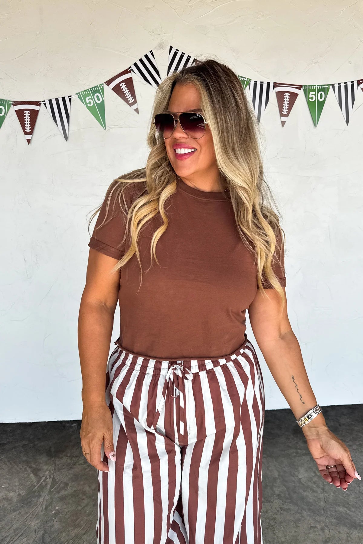 PREORDER: Tailgate Stripe Cotton Boxer Pants
