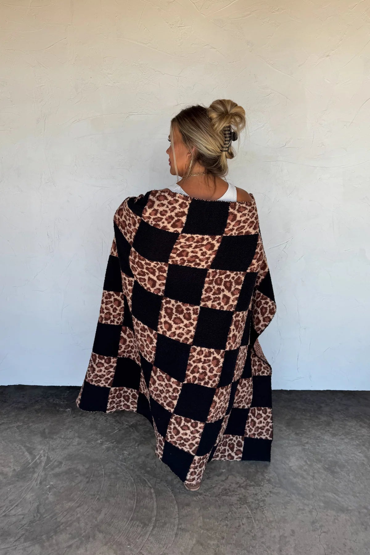 PREORDER: Checker Cheetah Cloud Blanket