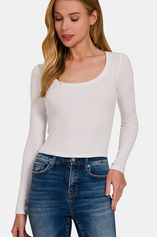 Amber Moon Basics: Reed Top in White