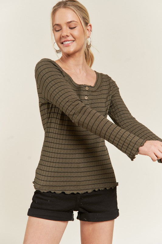 PLUS - Risa Striped Top