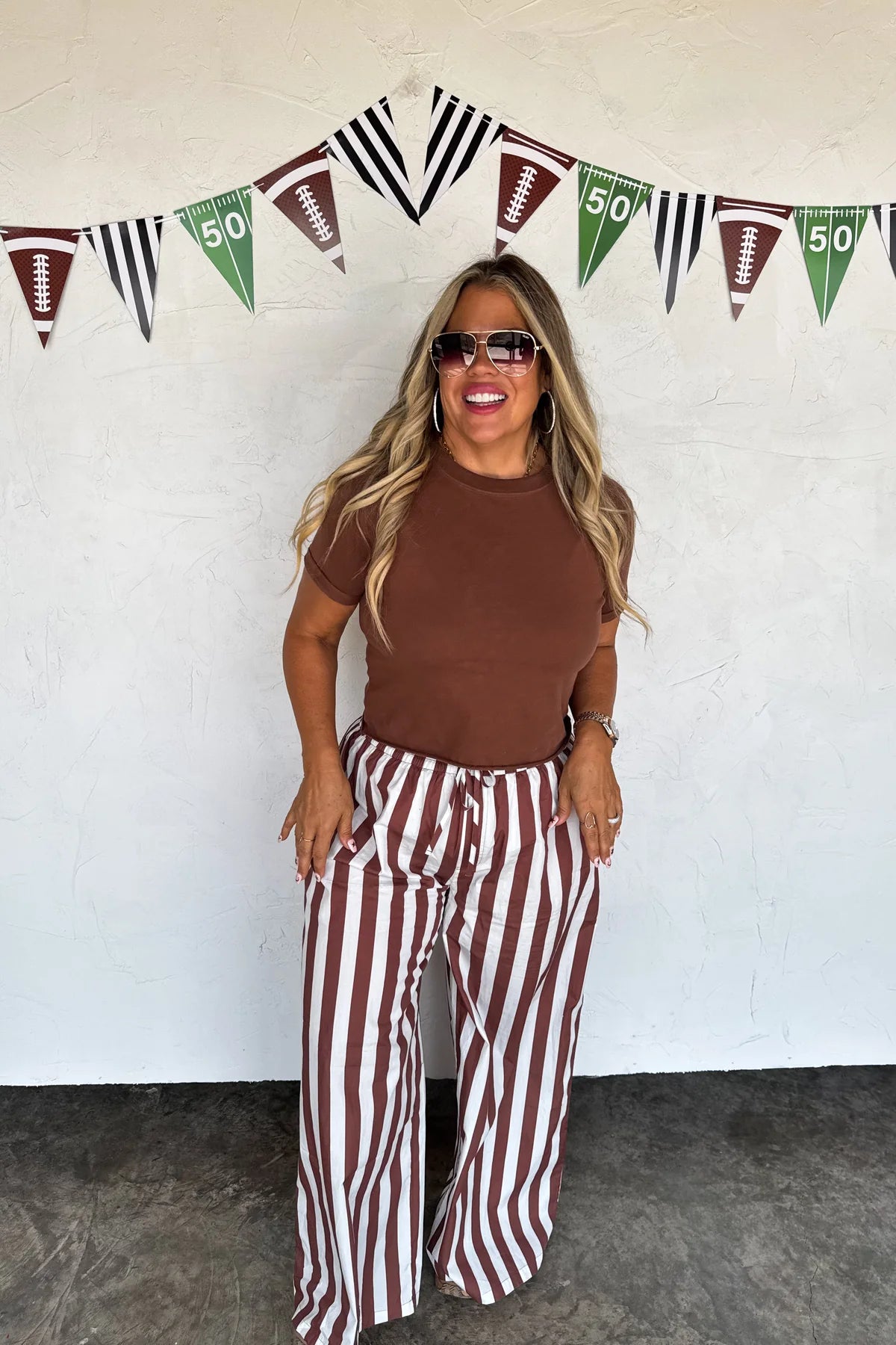 PREORDER: Tailgate Stripe Cotton Boxer Pants