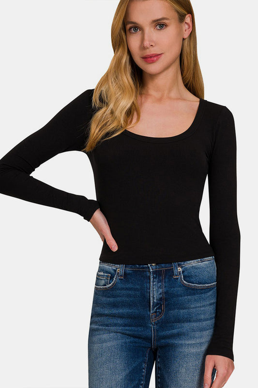 Amber Moon Basics: Reed Top in Black