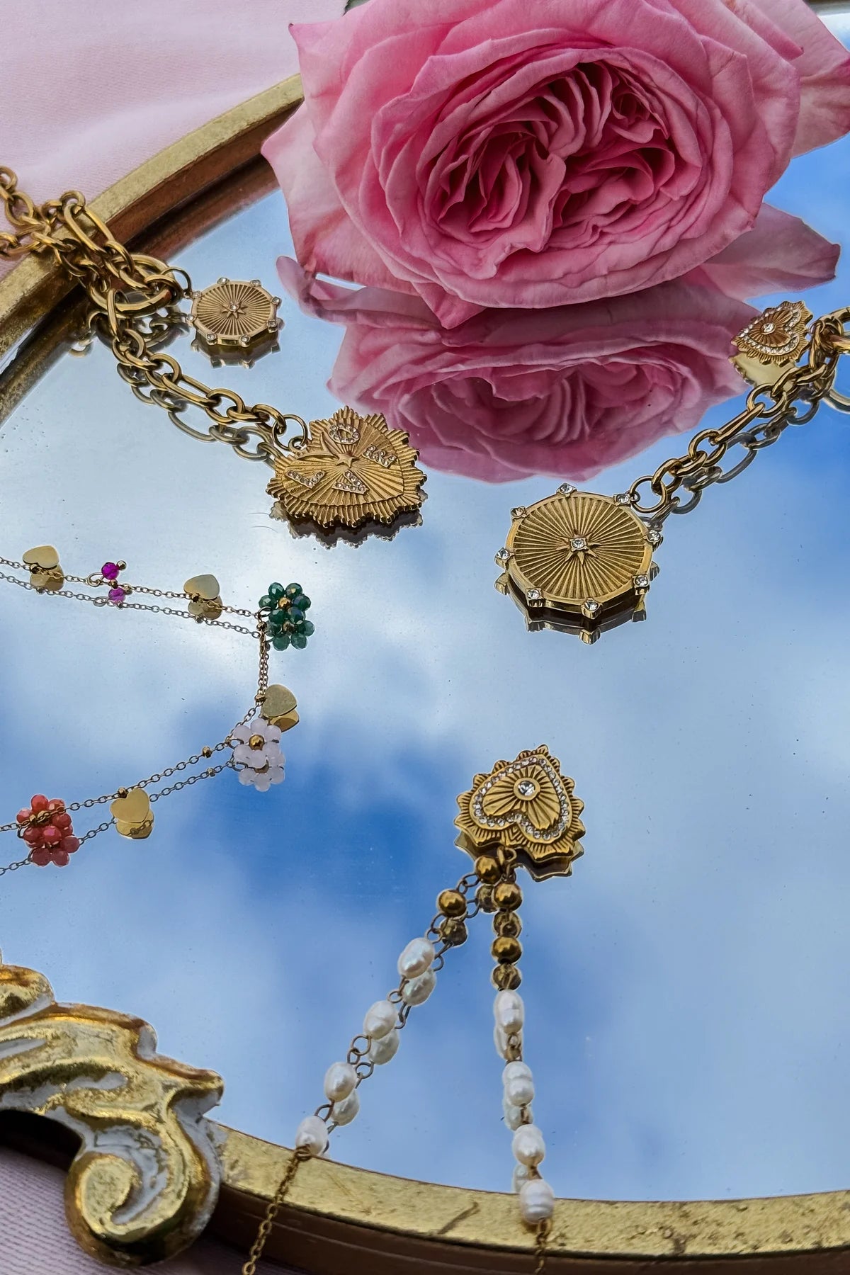 Amour Link Charm Necklace
