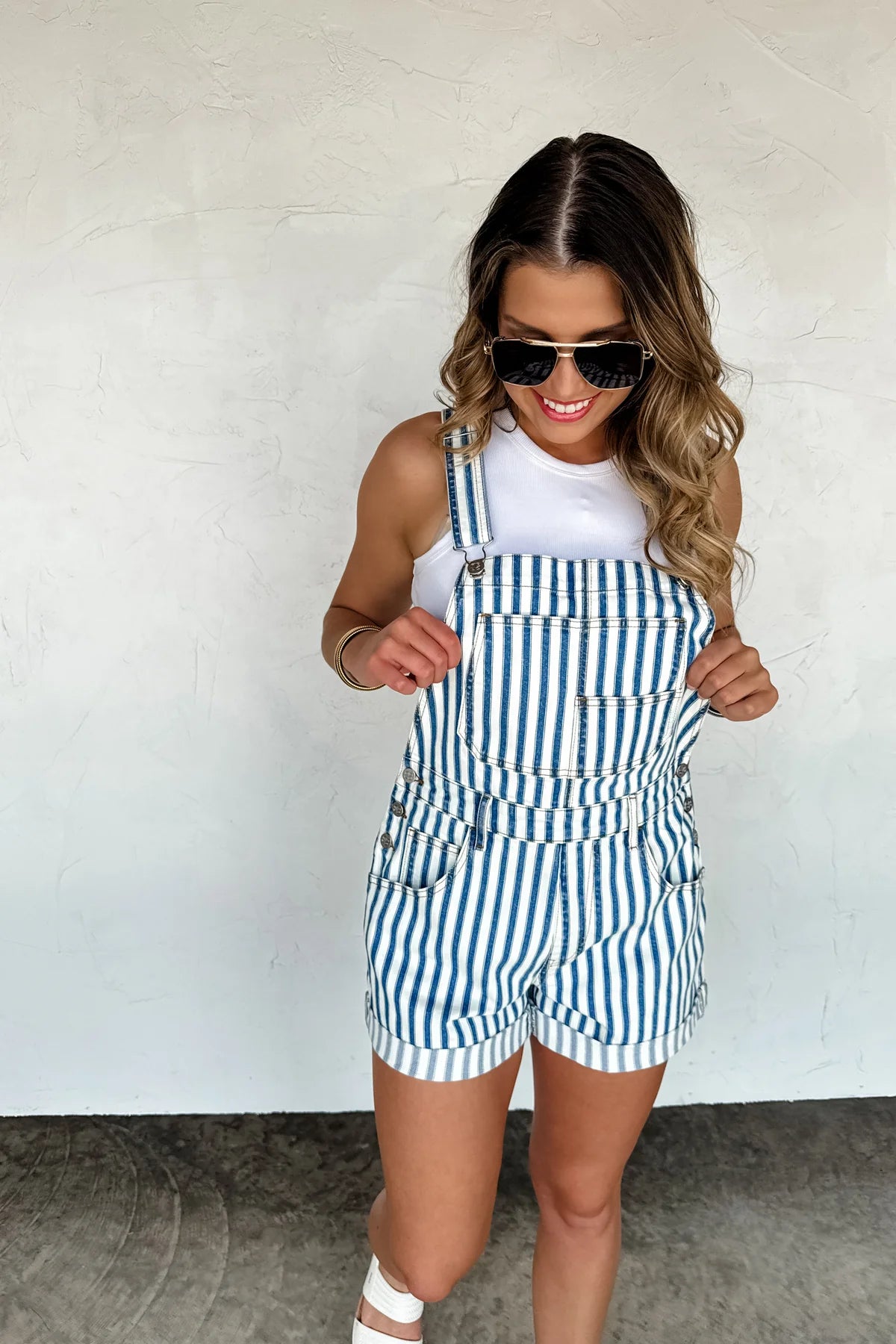PREORDER: Striped Shortalls