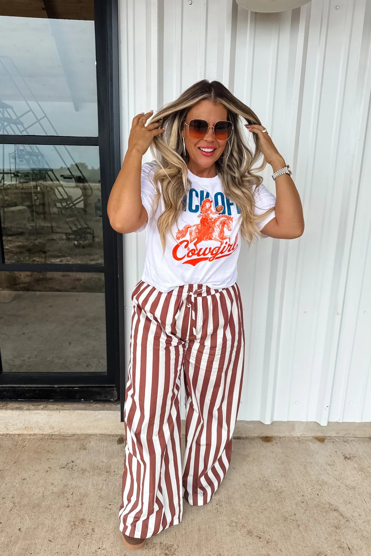 PREORDER: Tailgate Stripe Cotton Boxer Pants