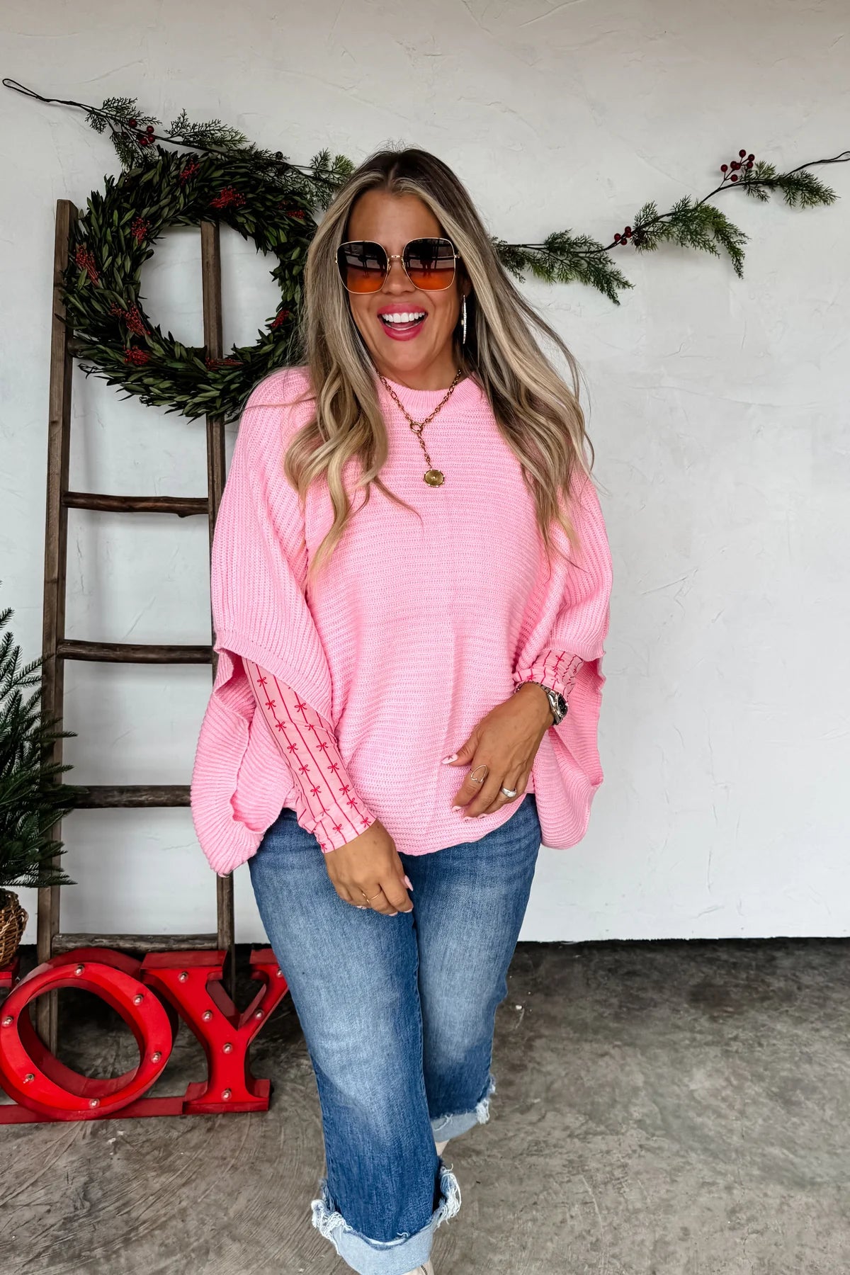 PREORDER: Christmas Meg Pullover Poncho