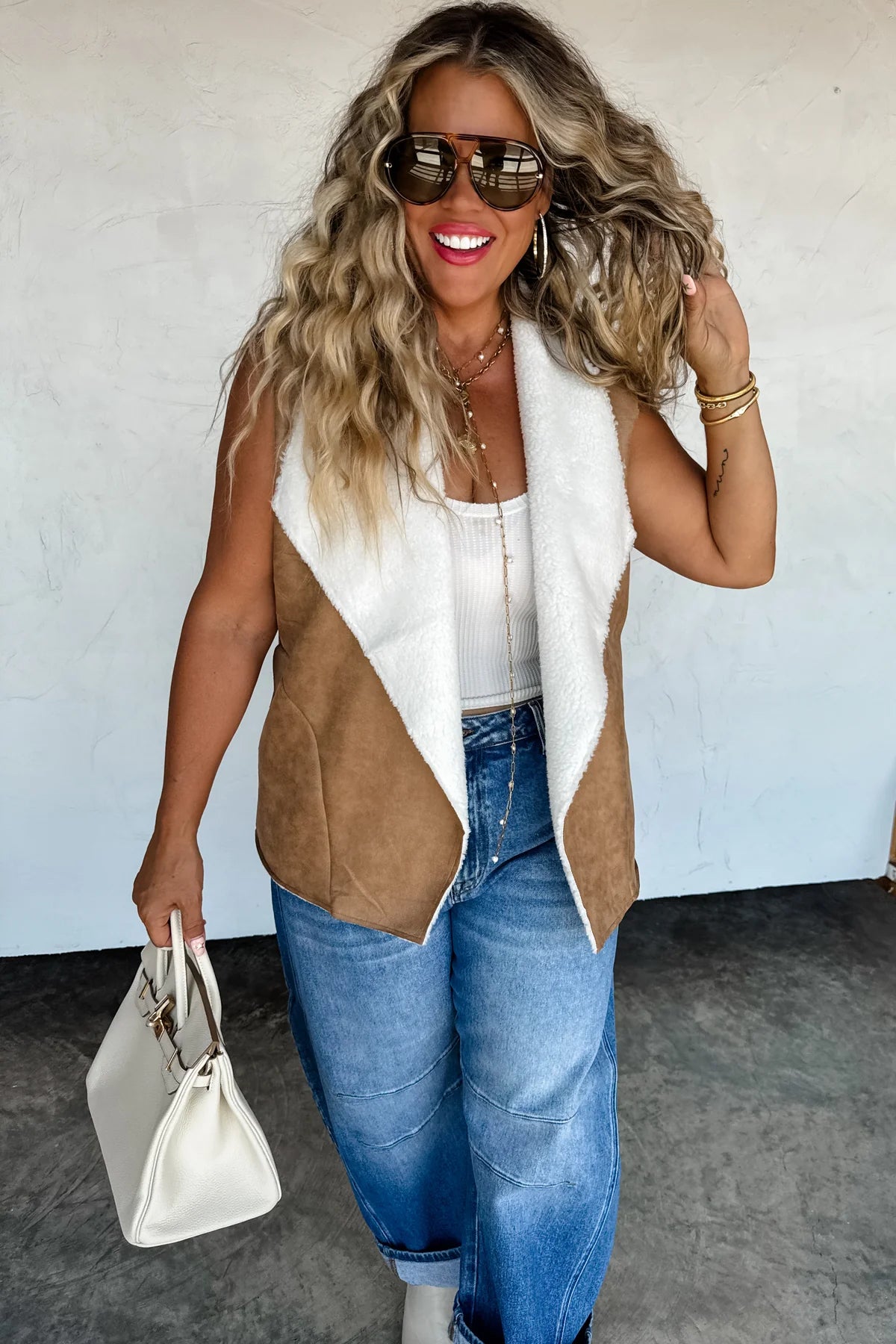 PREORDER: Collins Faux Suede Vest