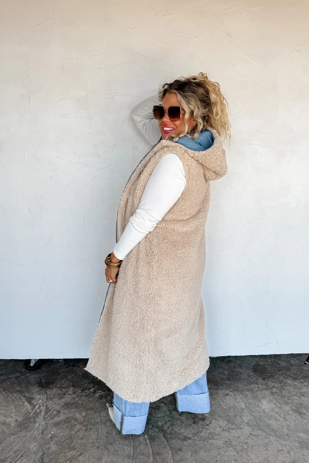 PREORDER: Reversible Sherpa Puffer Vest