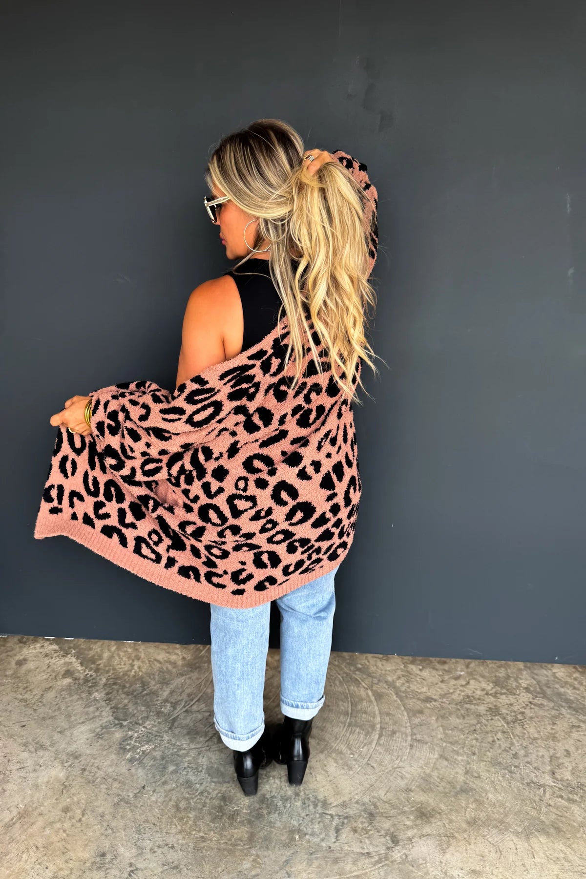 PREORDER: Leopard Cloud Reversible Cardigan