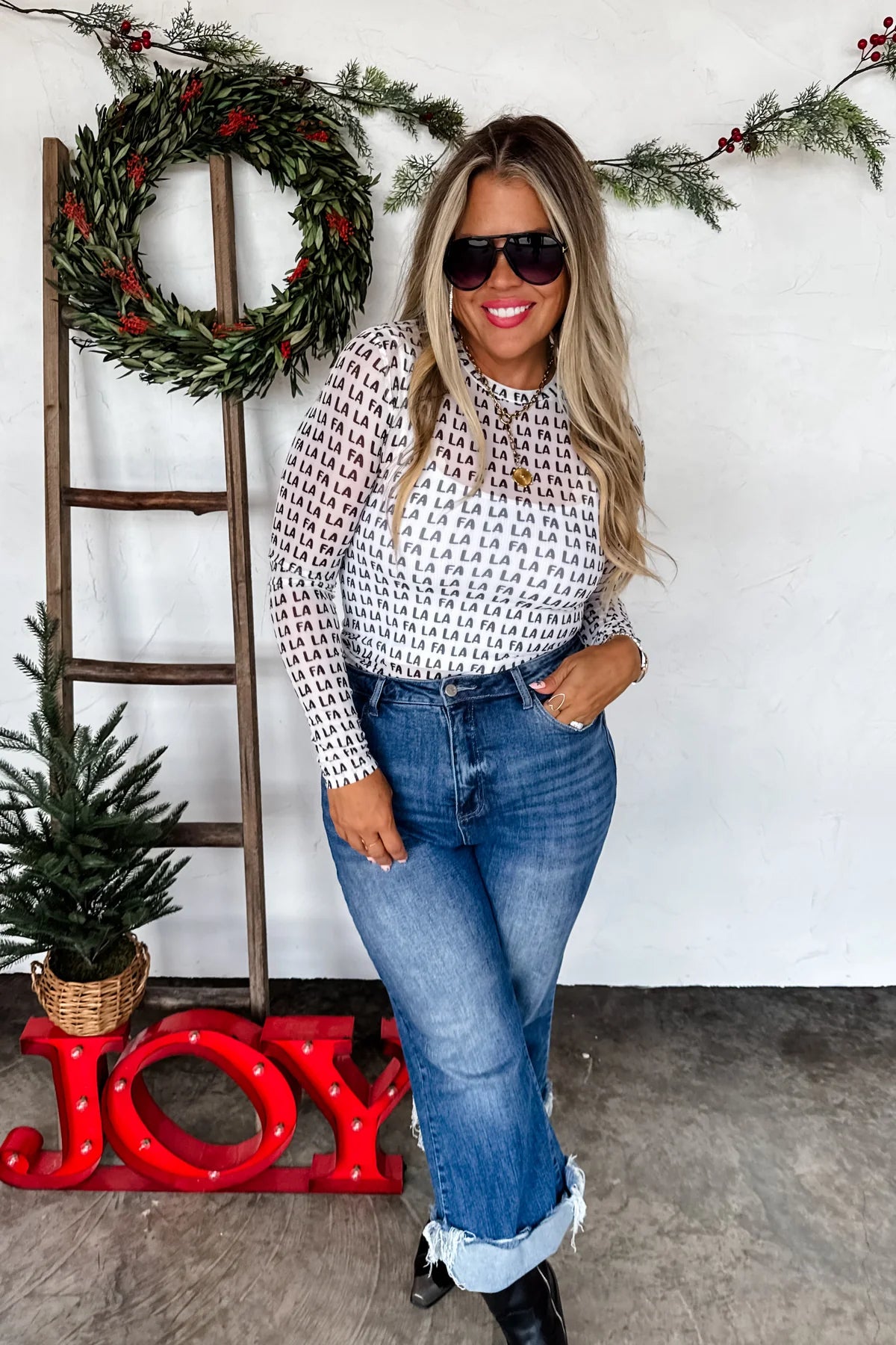 PREORDER: Christmas Dress It Up Mesh Tops
