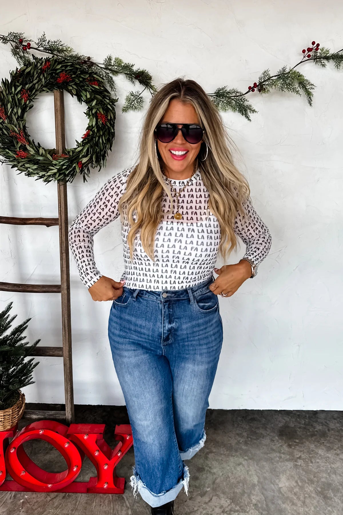 PREORDER: Christmas Dress It Up Mesh Tops