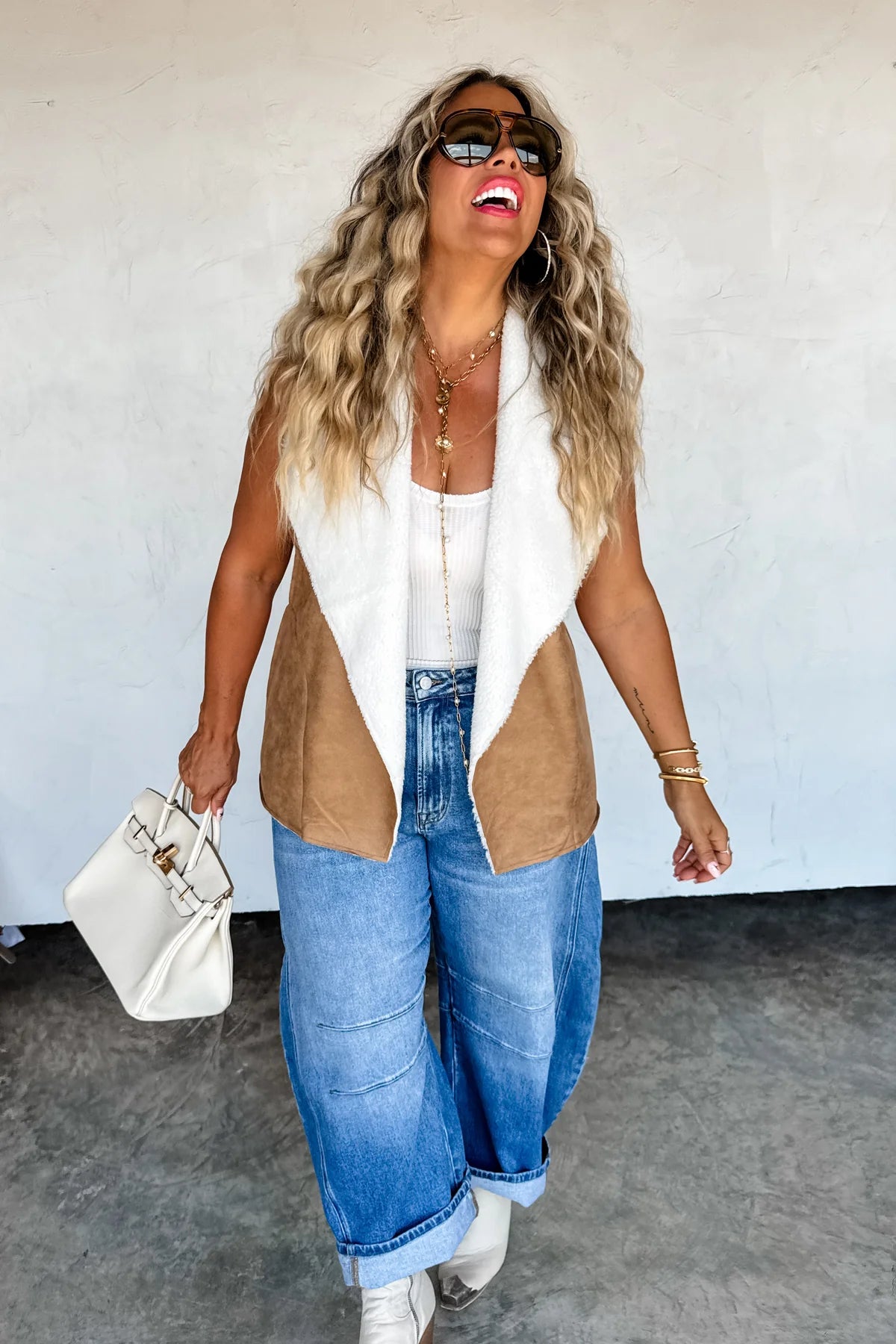 PREORDER: Collins Faux Suede Vest