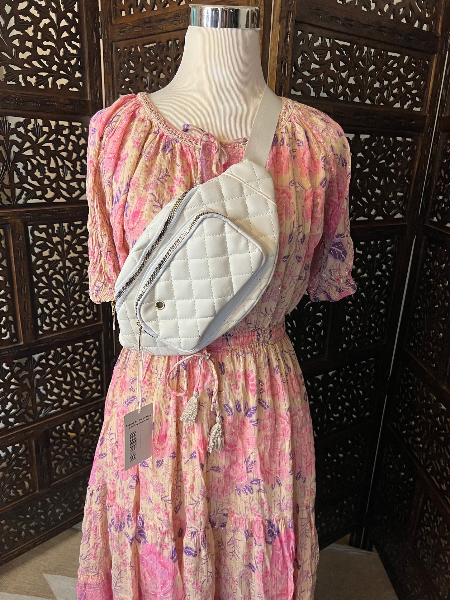 SAMPLE - The Amber Bag in White