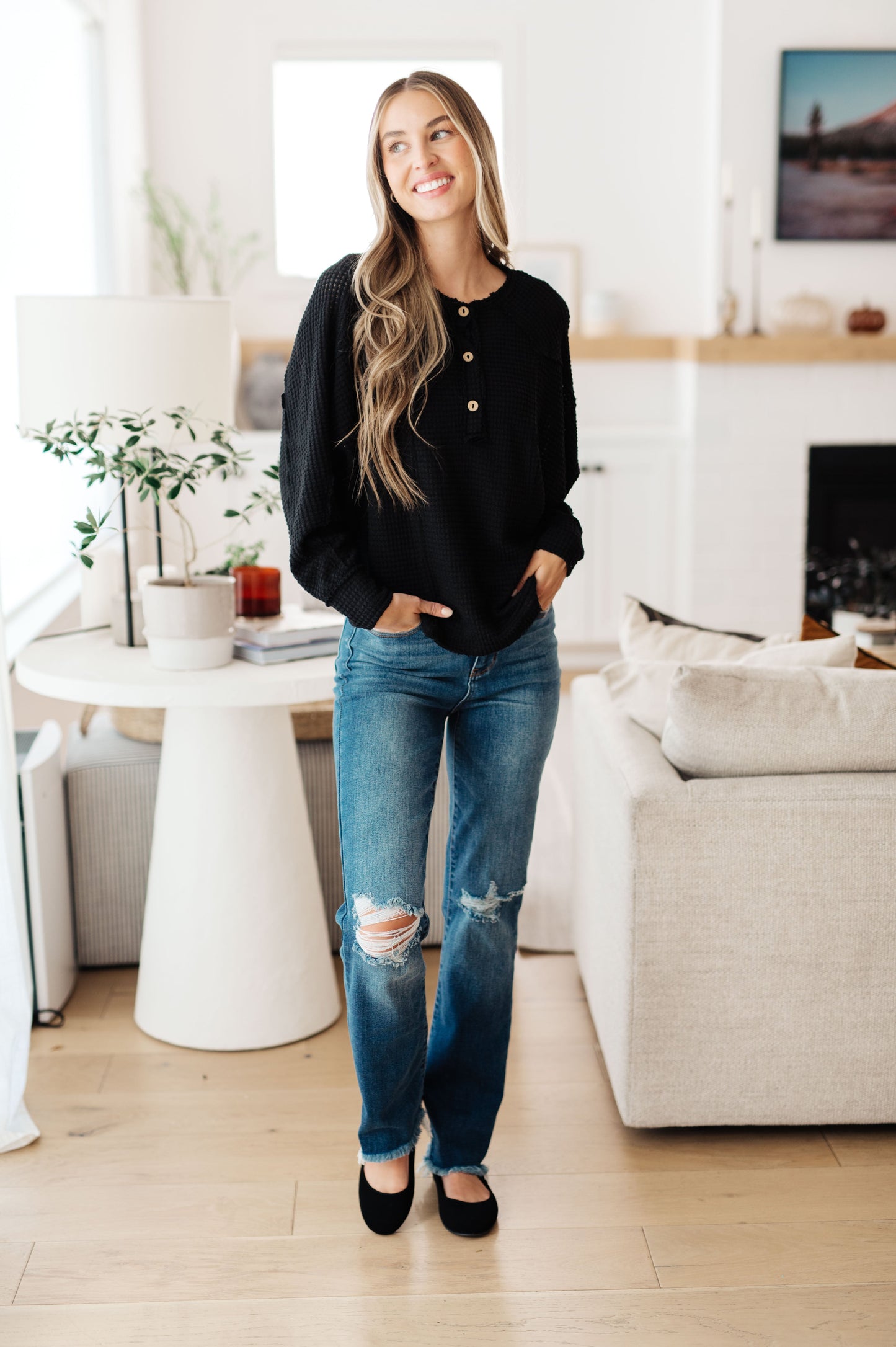 Coal Henley Top