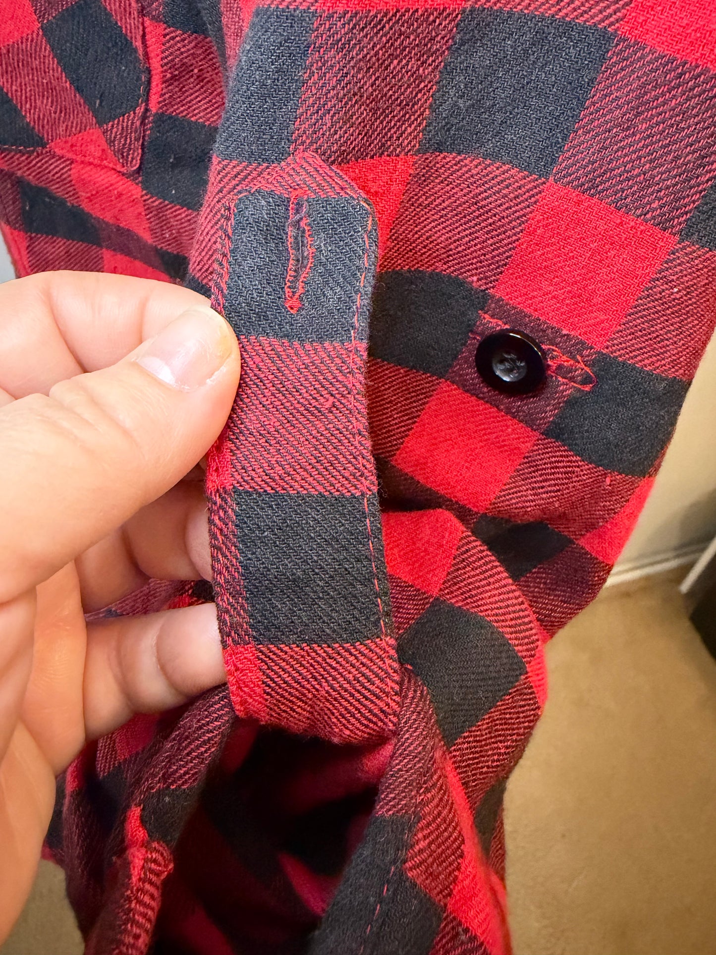 Amber Moon Revival: Buffalo Plaid Shirt - 100% Cotton