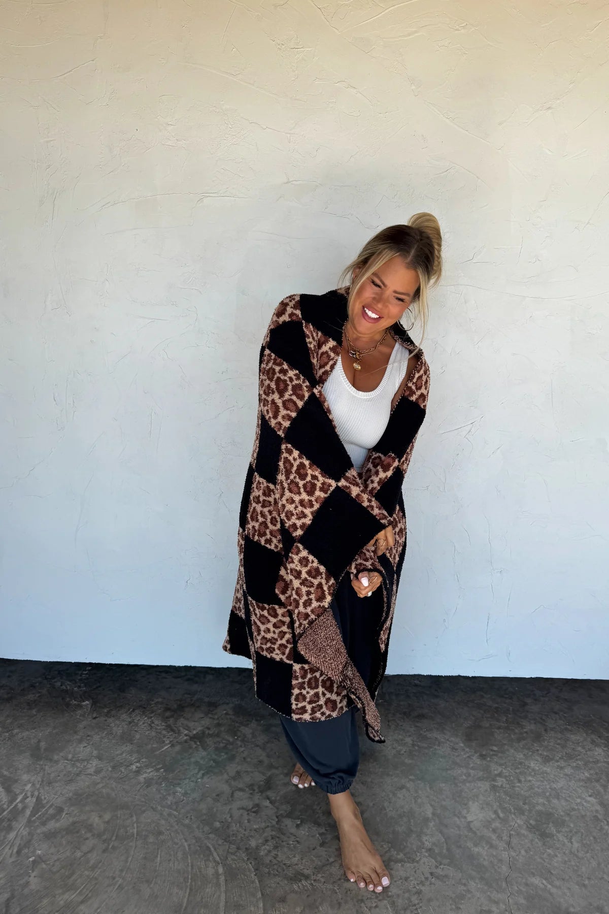 PREORDER: Checker Cheetah Cloud Blanket