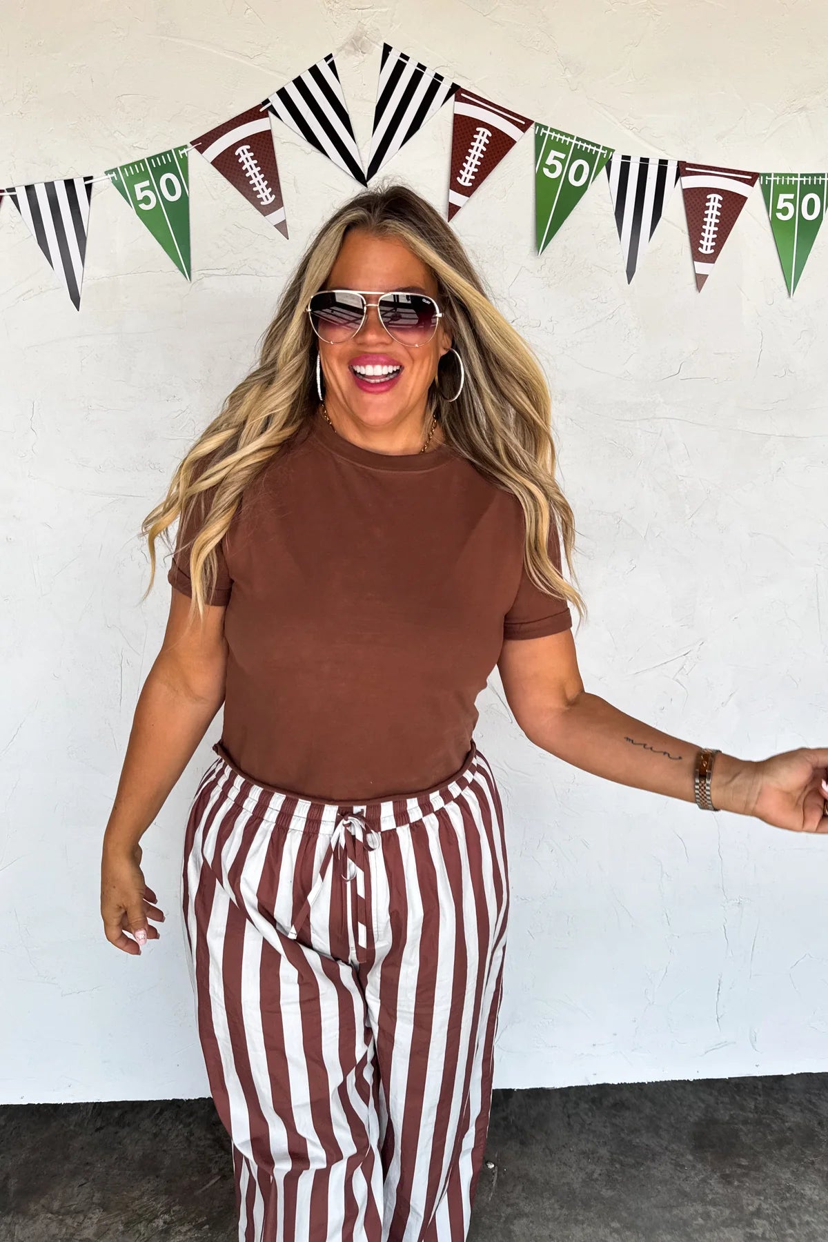PREORDER: Tailgate Stripe Cotton Boxer Pants