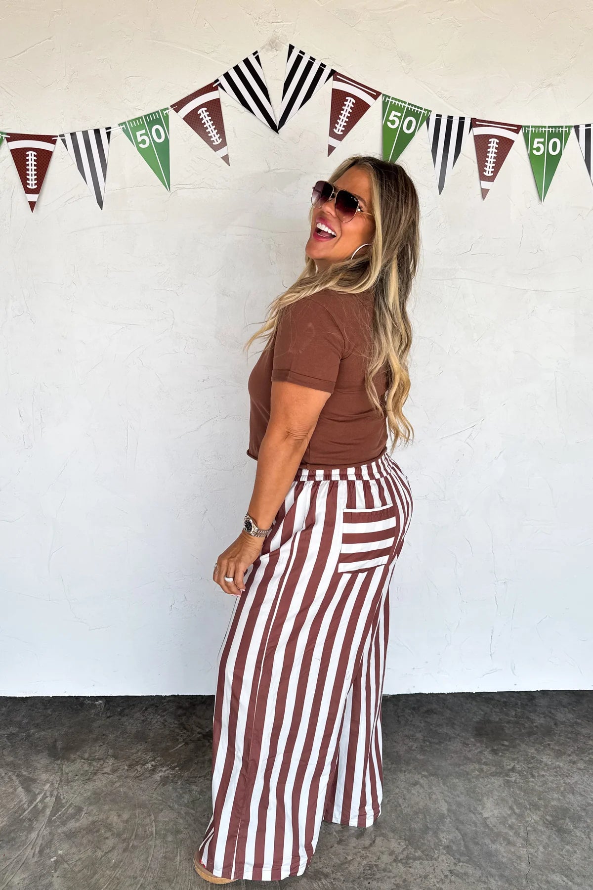 PREORDER: Tailgate Stripe Cotton Boxer Pants