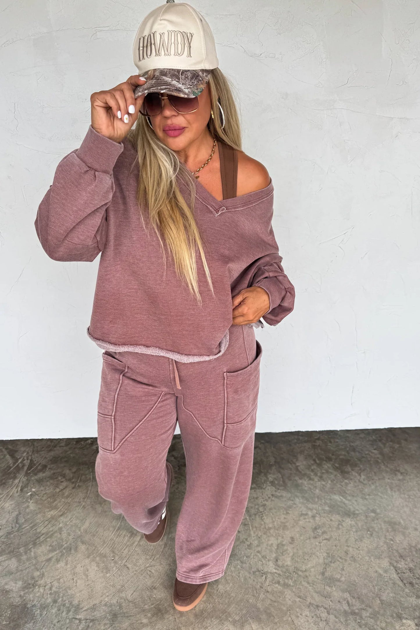 PREORDER: Faded Feels V-Neck Pullover