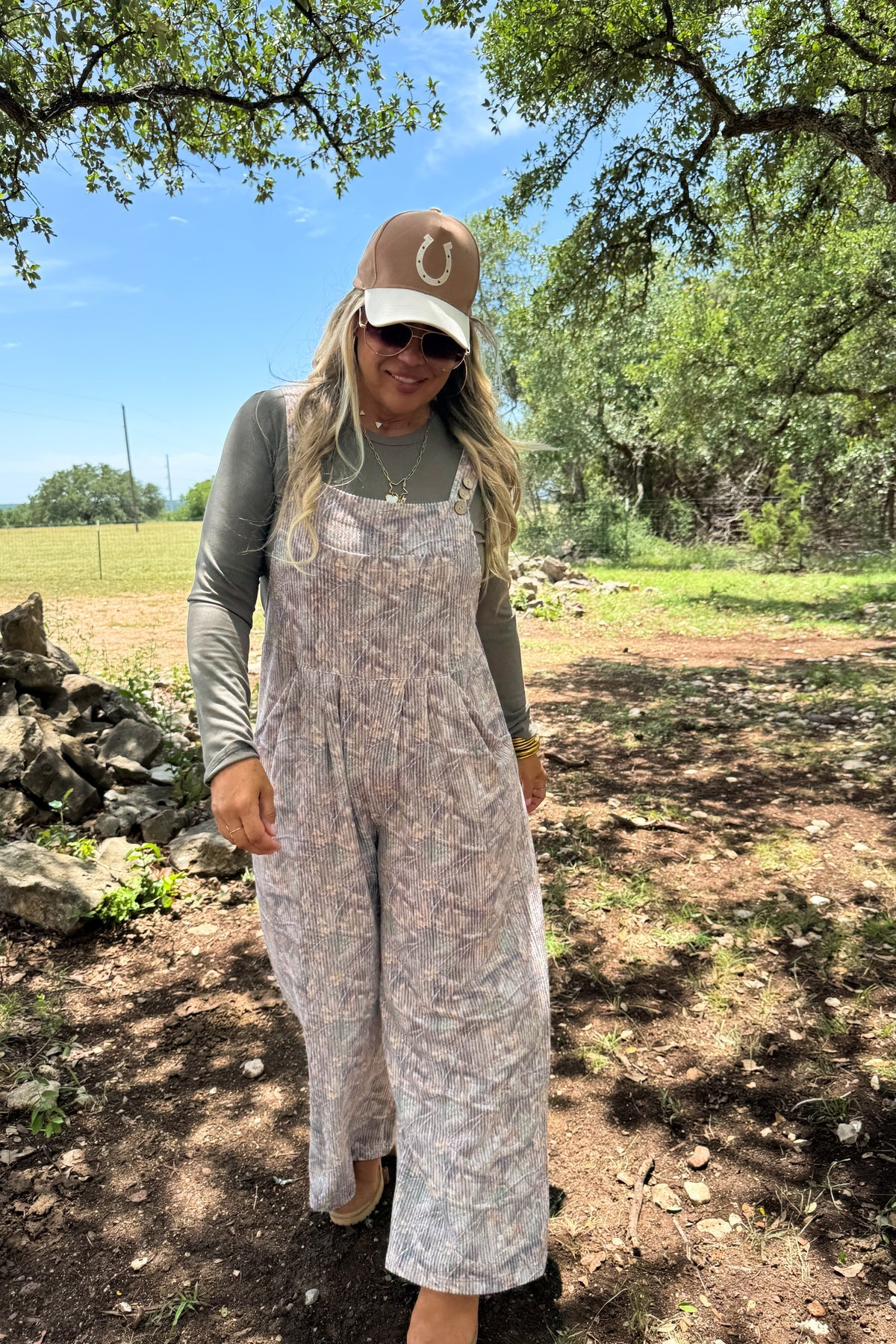PREORDER: Camo Ribbed Overalls